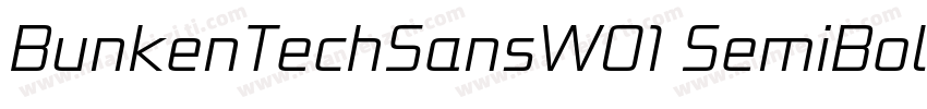 BunkenTechSansW01 SemiBoldttf字体转换